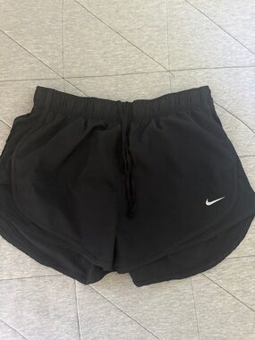 Nike Women's Black Athletic Training Shorts with Swoosh